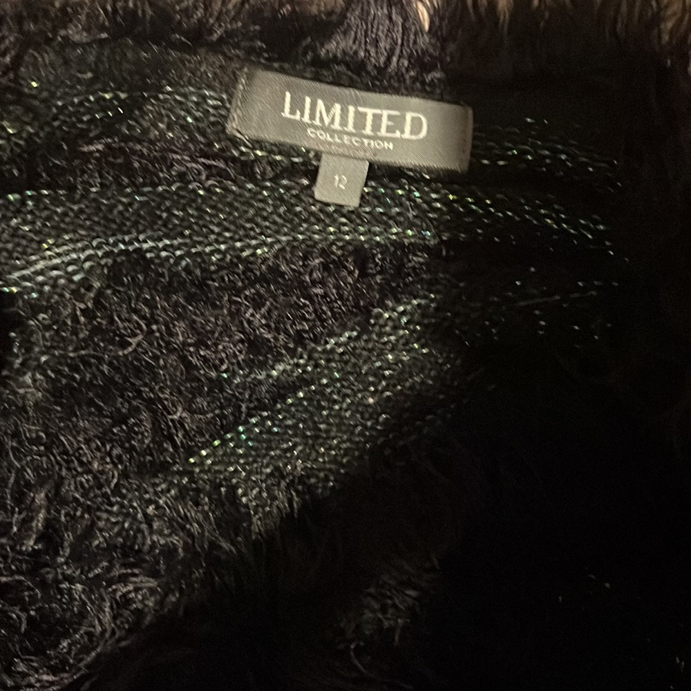 Black fluffy jumper size 12 - Picture 6 of 7